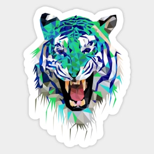 Tiger Force Teeth Face Sticker